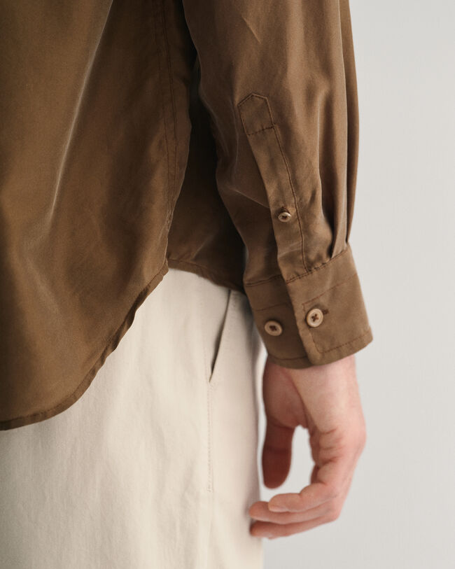 Chemise relaxed fit en soie