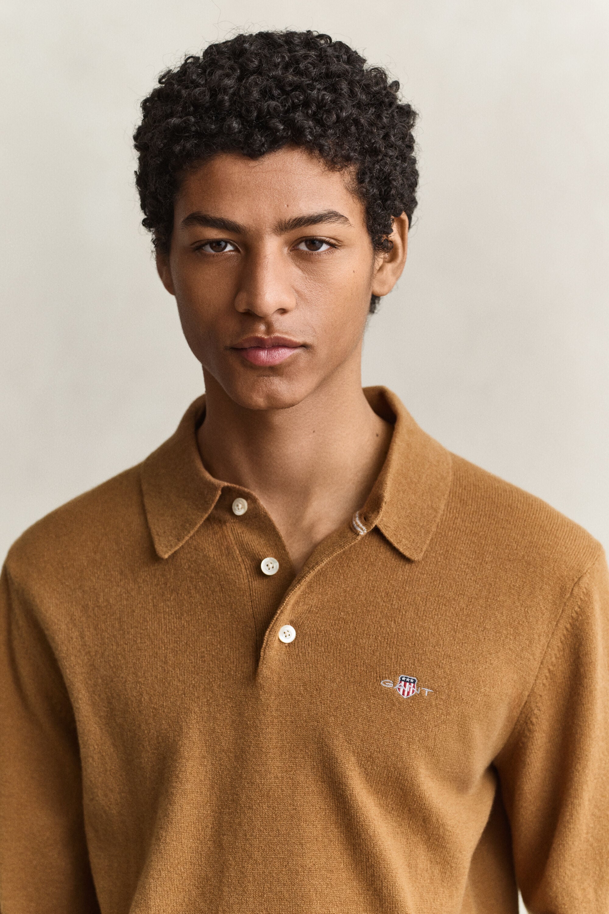 Pull polo en laine d'agneau ultrafine