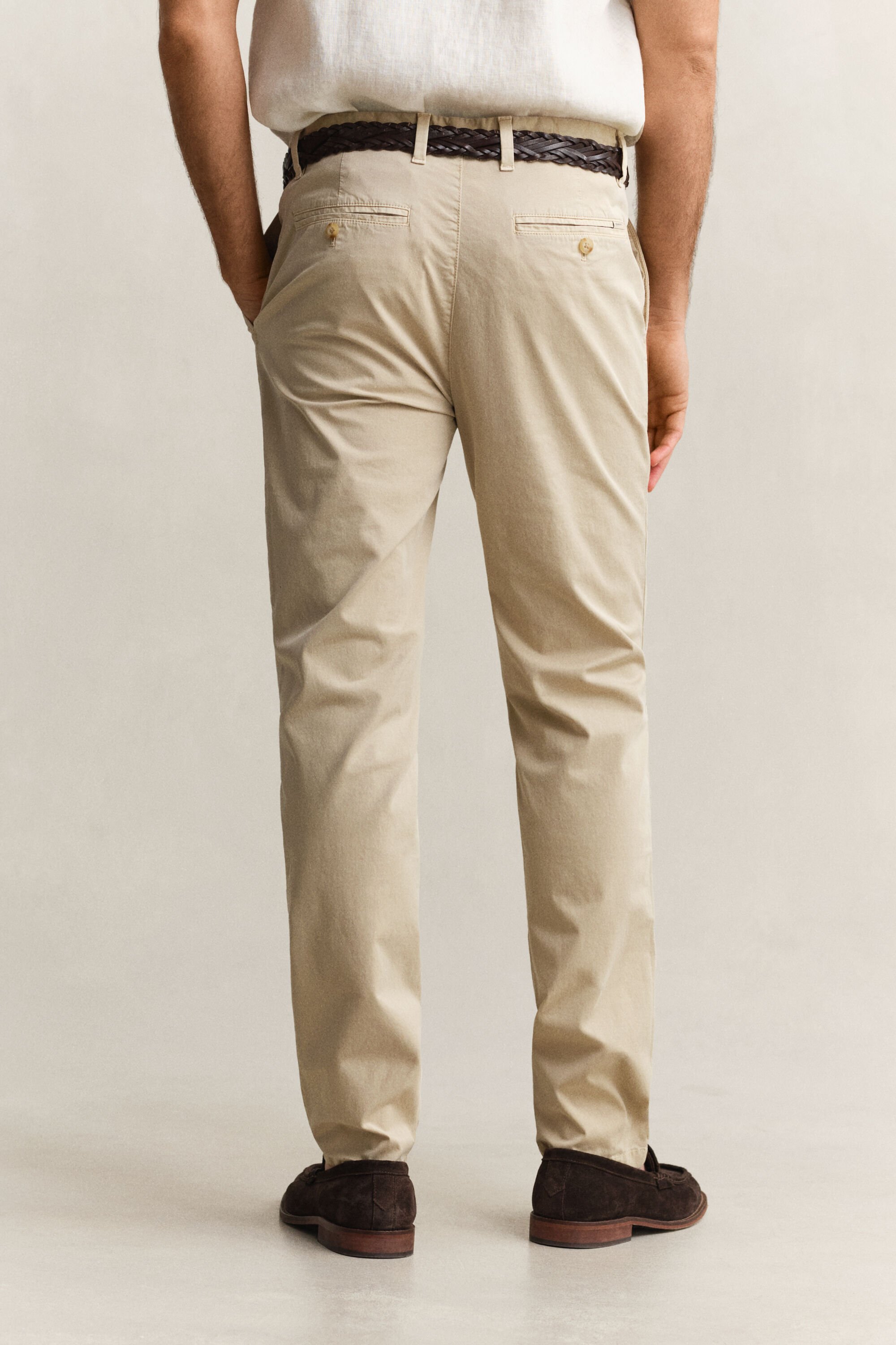 Pantalon chino effet délavé