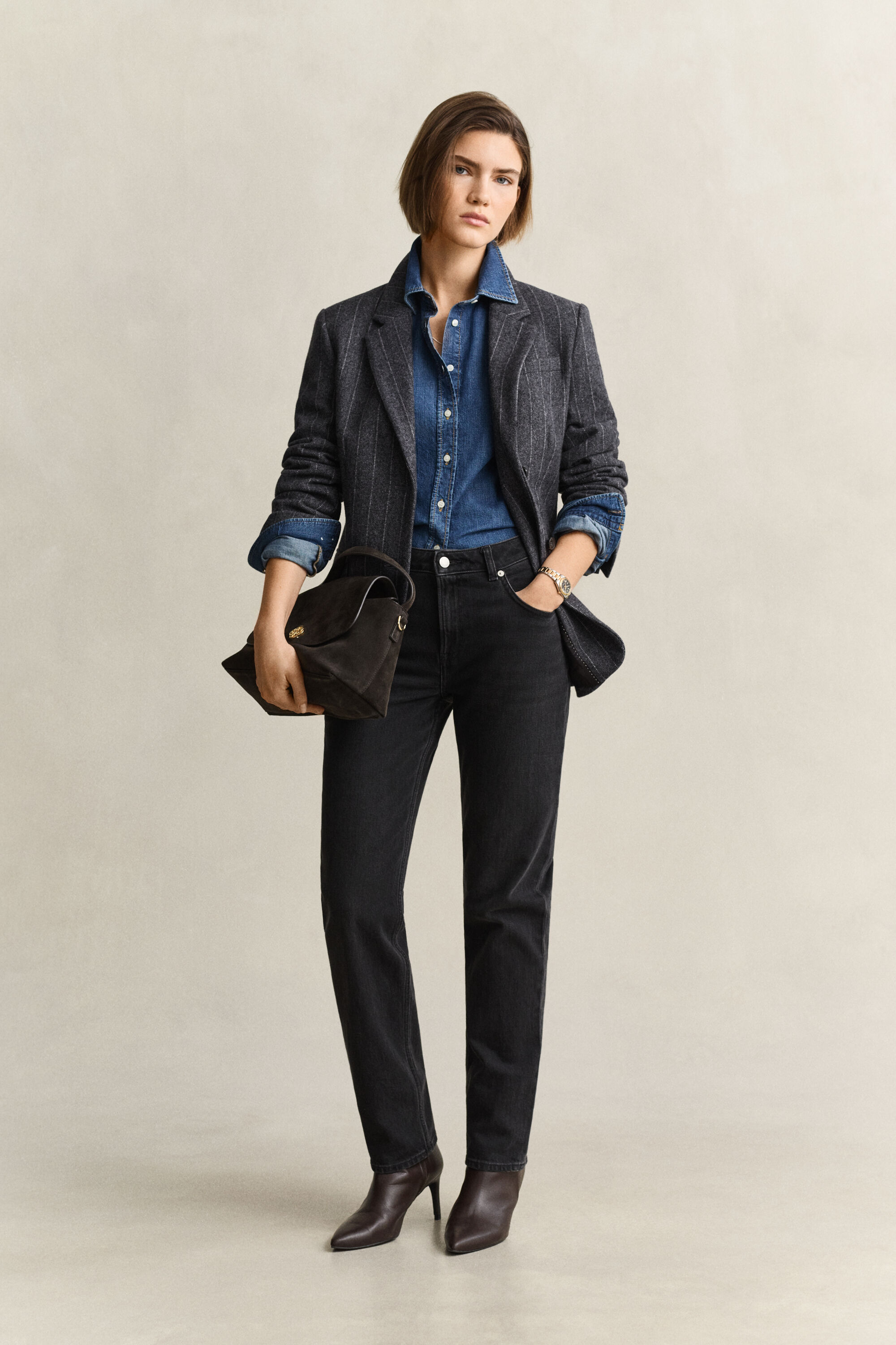 Veste blazer Hourglass à rayures tennis