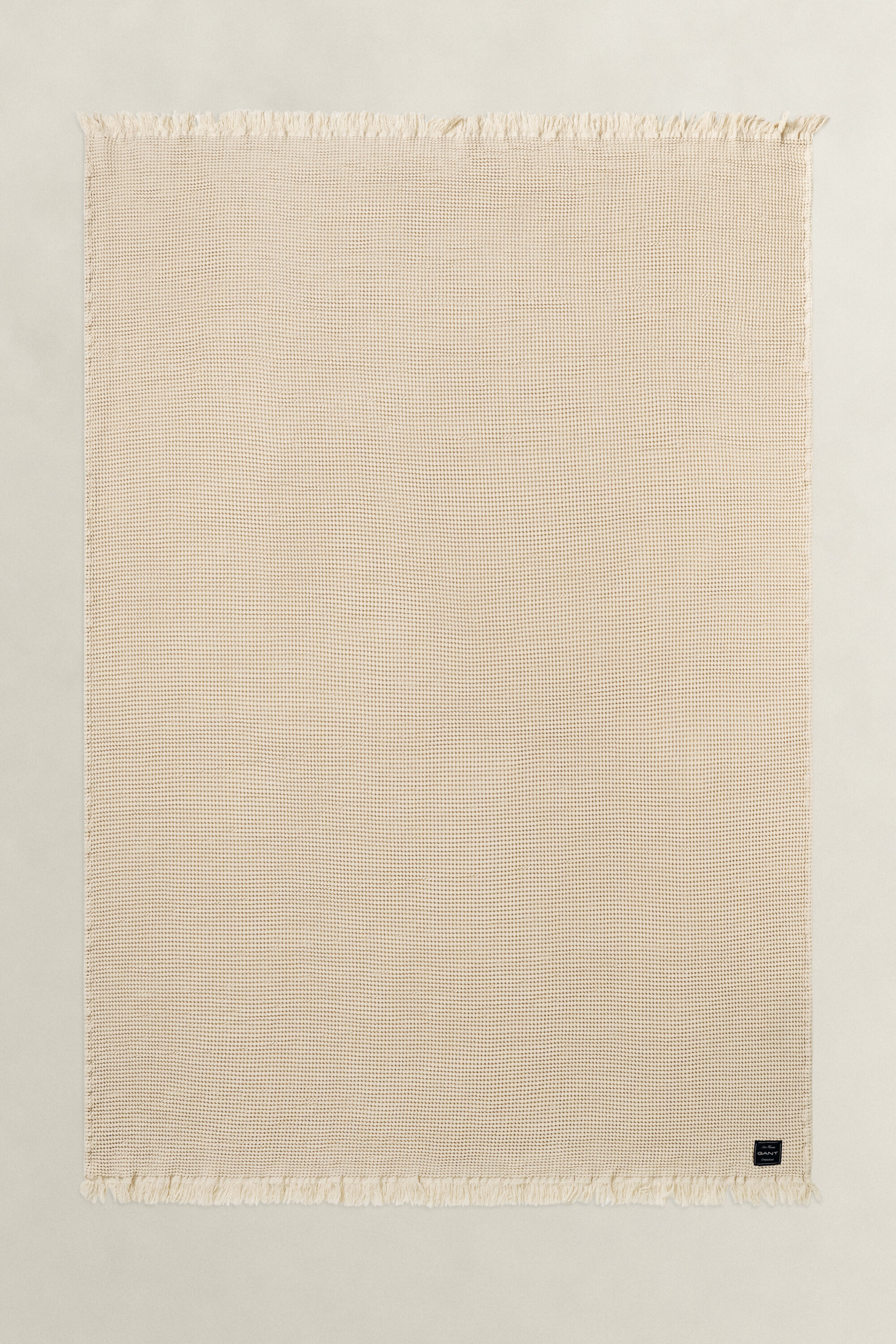 Jeté de lit en coton à texture gaufrée