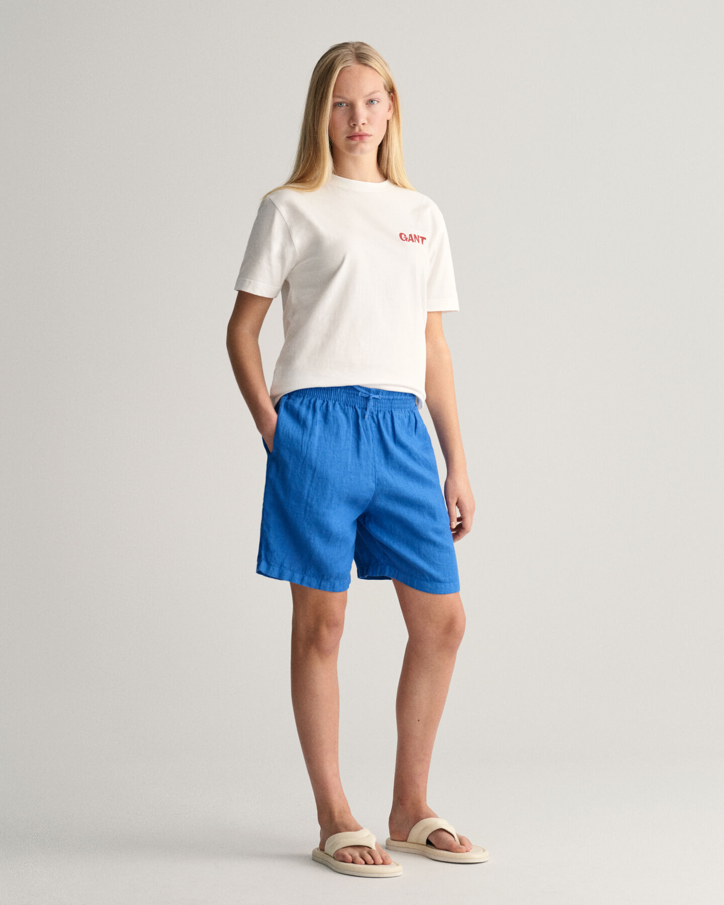 Teens linnen short