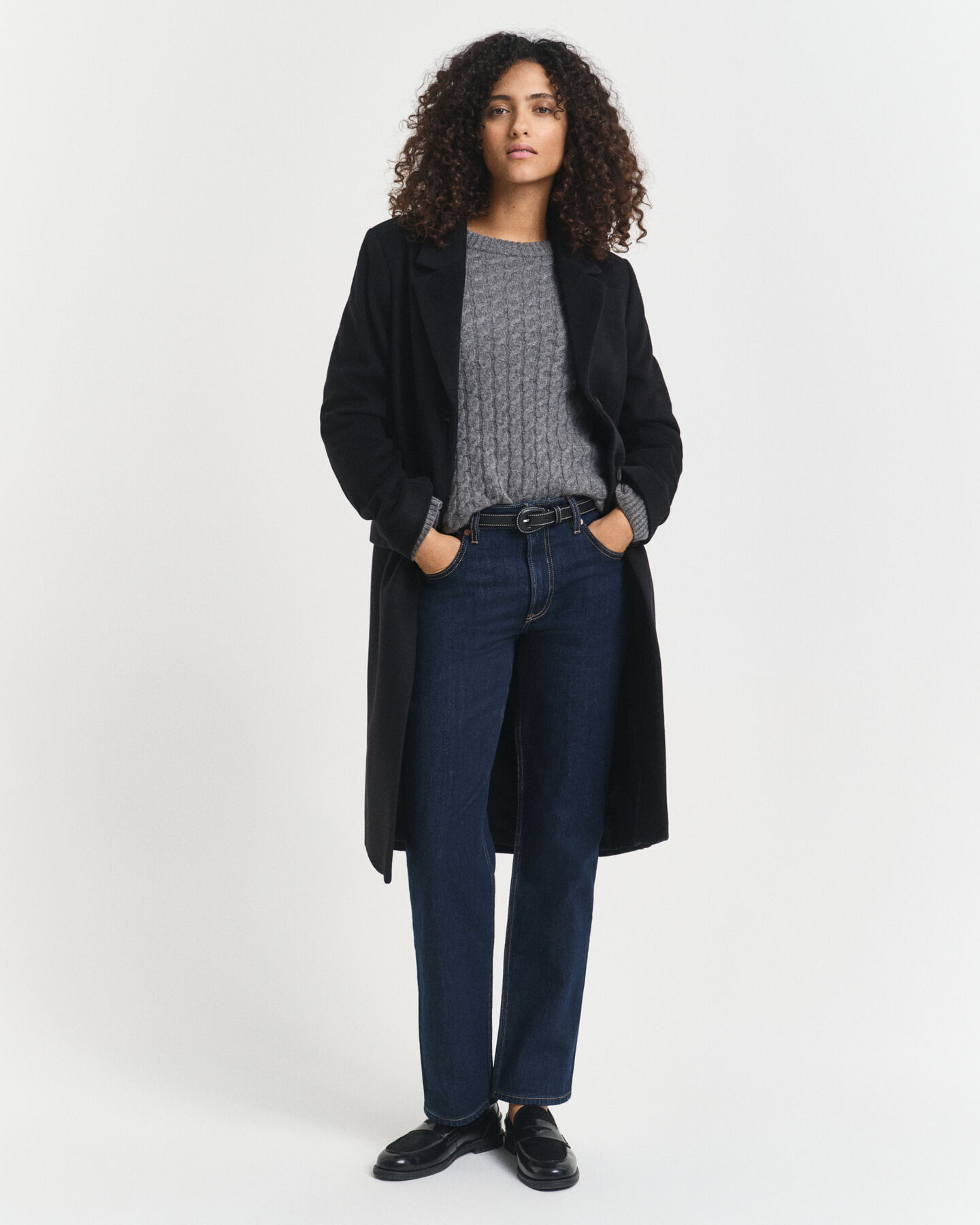 Stretchjeans met rechte pijpen