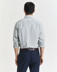 Chemise coupe slim en coton Oxford stretch à rayures