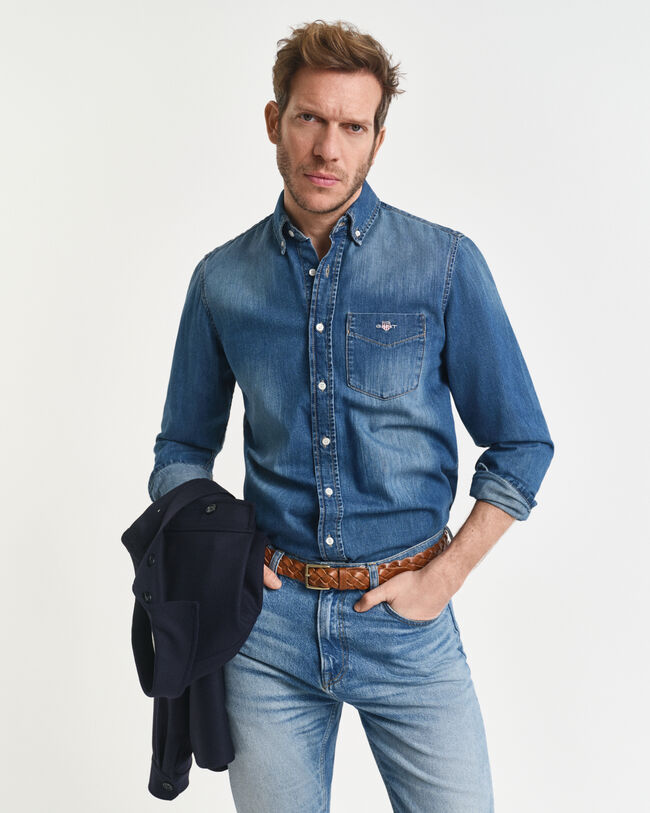 Chemise coupe regular en denim