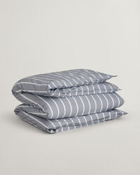Oxford-gestreept tweepersoonsdekbedovertrek