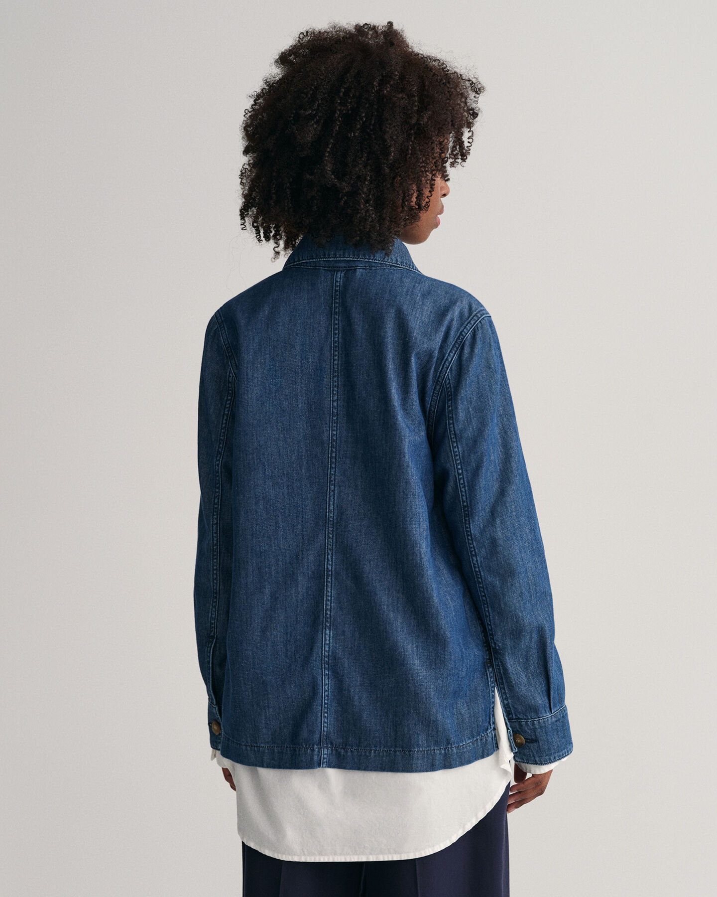 Chambray overhemdjack