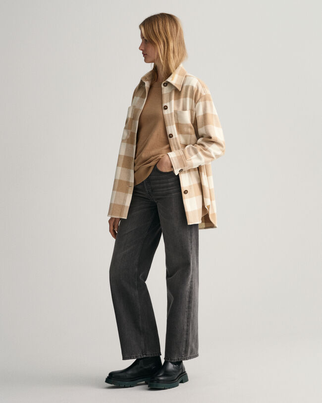 Surchemise relaxed fit &agrave; carreaux