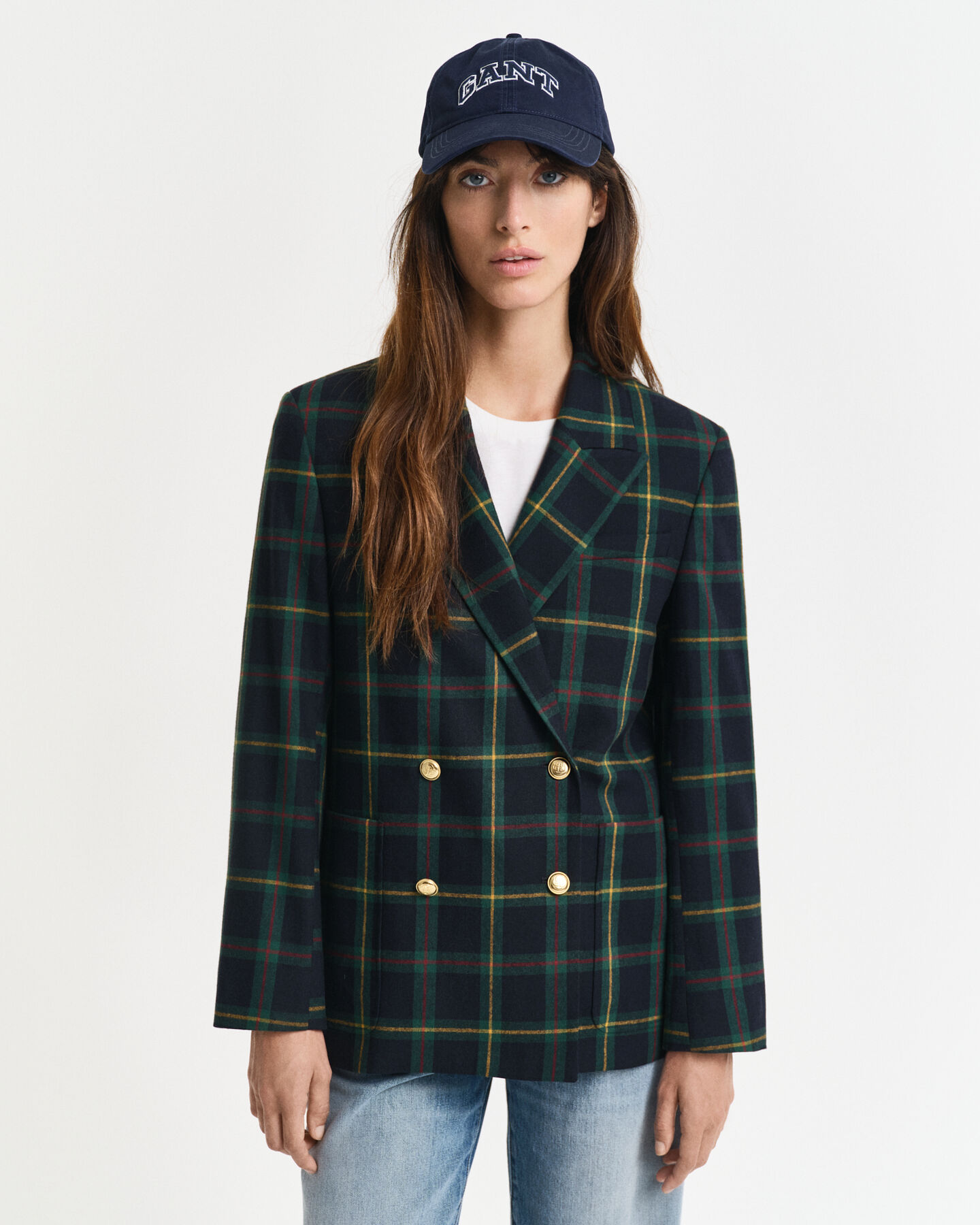 Veste blazer de costume regular fit à carreaux