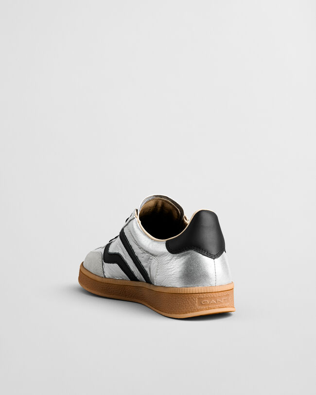 Cuzima metallic leren sneakers