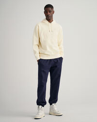 Monogram hoodie van sweatstof