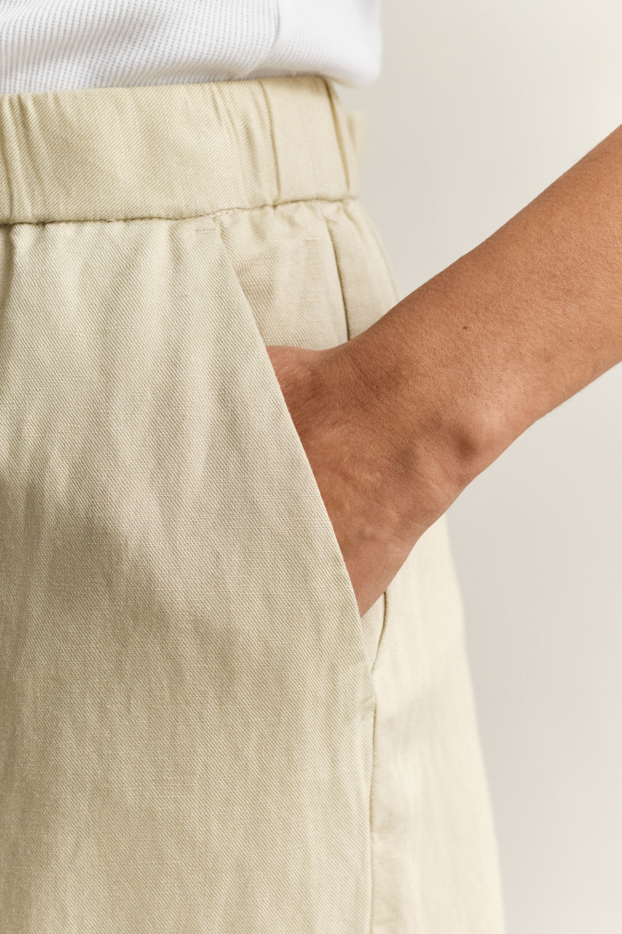 Pantalon en lin mélangé