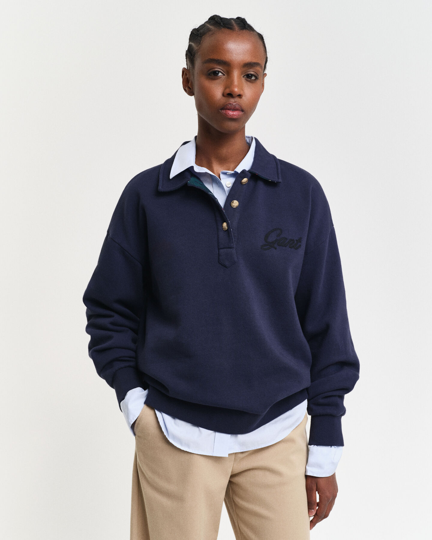 Script Graphic Rugger sweatshirt