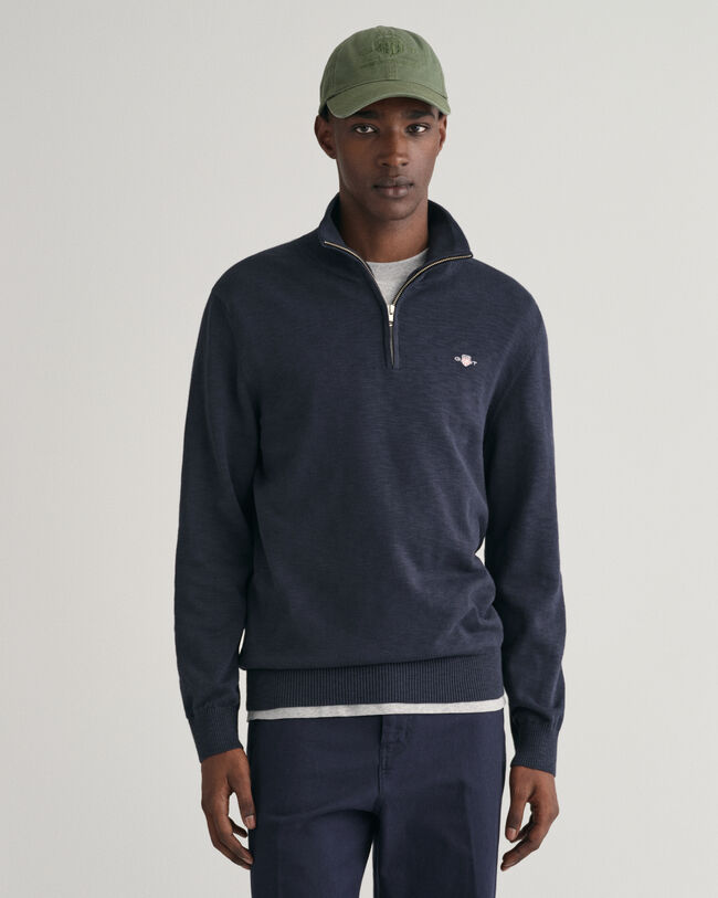 Cotton Flamme sweater met korte rits