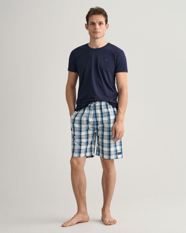 Short de pyjama &agrave; carreaux