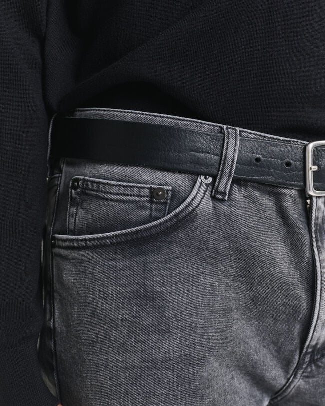 Jean regular fit noir délavé