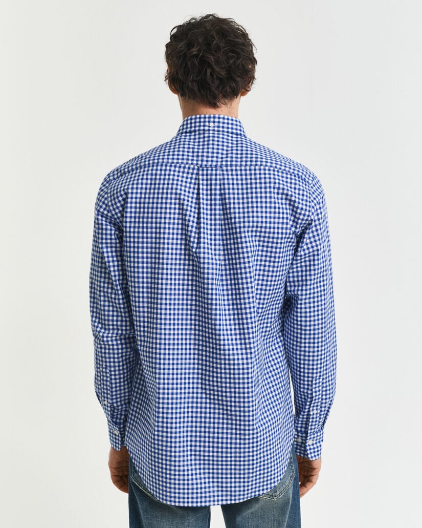 Regular Fit Classic hemd met Gingham-ruitje van poplin
