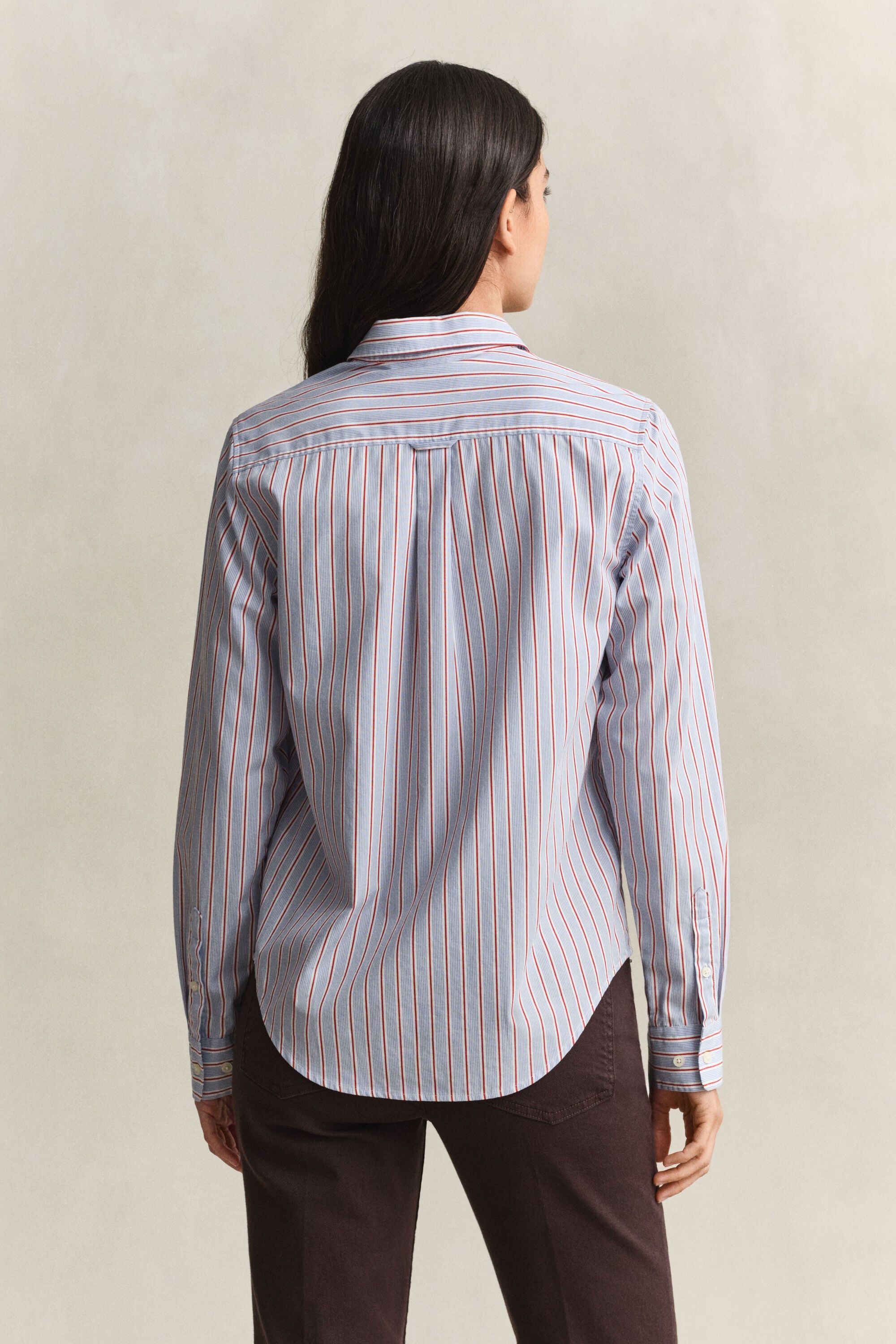 Regular Fit Classic gestreept overhemd van poplin