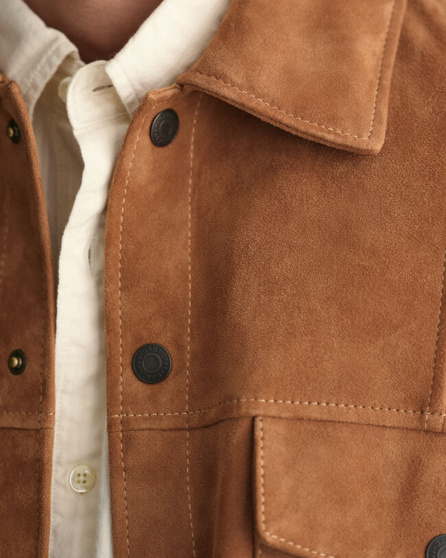 Chemise ultra-ample en daim