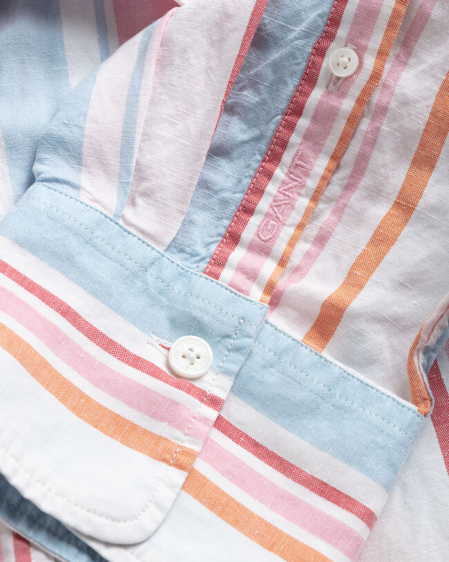 Oversized hemd met kleurige strepen