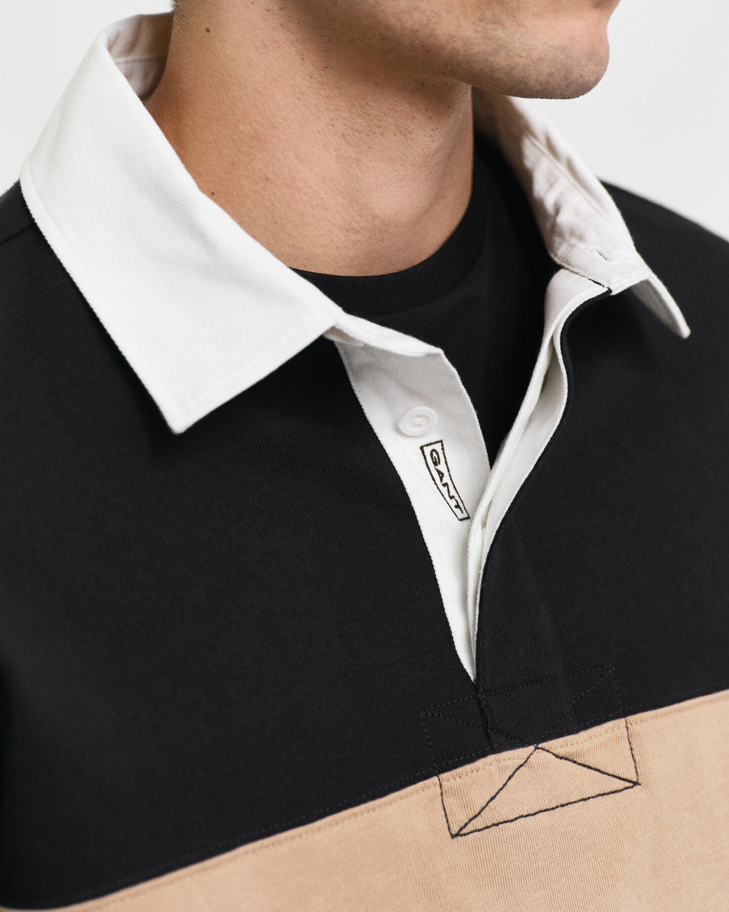 Polo Heavy Rugger à rayures en colour-block