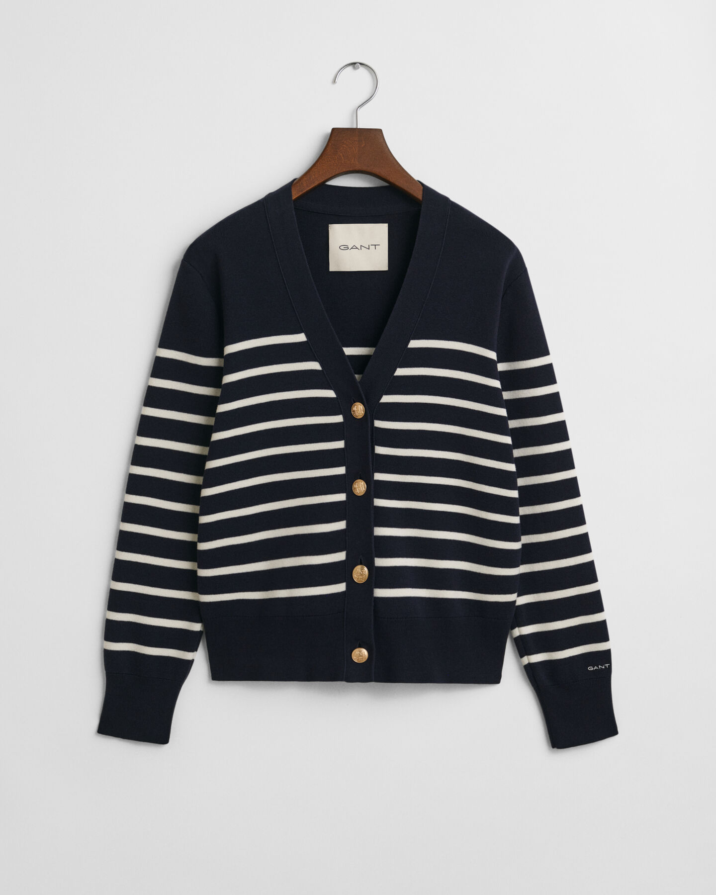 Cardigan en coton à rayures