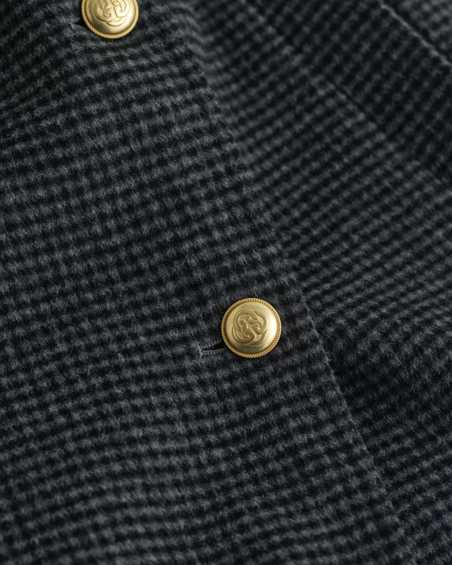 Manteau cousu main à carreaux