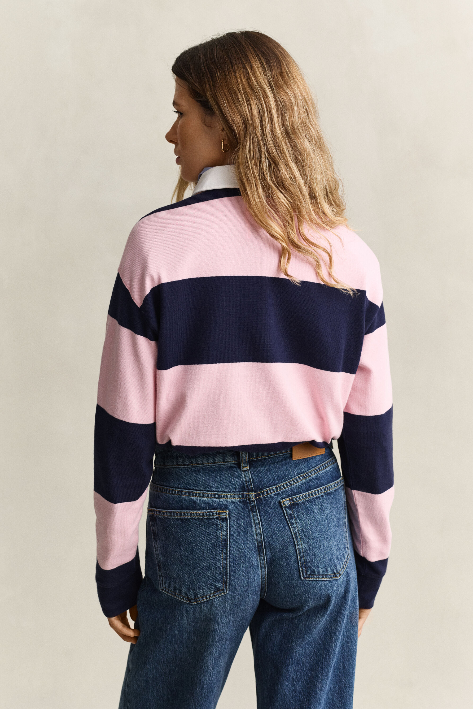 Gant x Yale Heavy Rugger met brede strepen