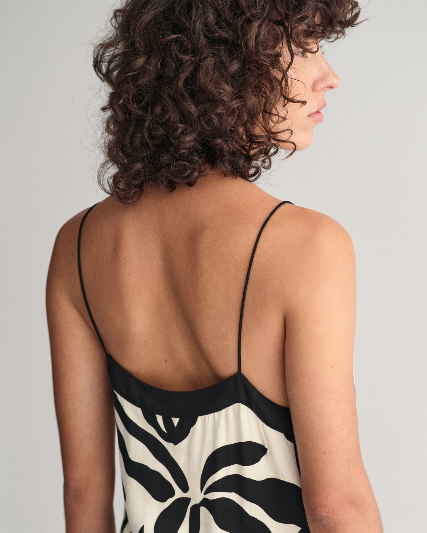 Robe &agrave; bretelles Palm Print