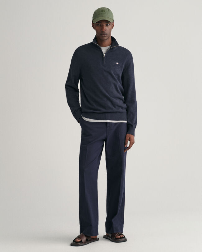 Cotton Flamme sweater met korte rits