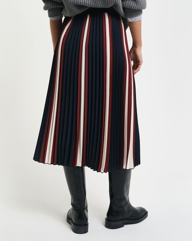 Gestreepte plooirok