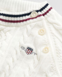 Baby cadeauset met gestreepte, gebreide kabeltrui en broek