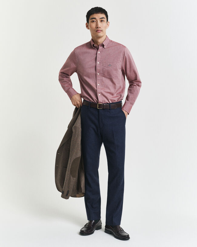Regular Fit Classic hemd van poplin