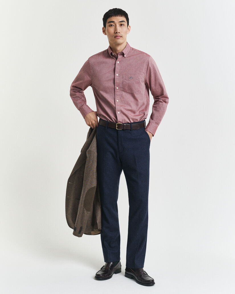Regular Fit Classic hemd van poplin