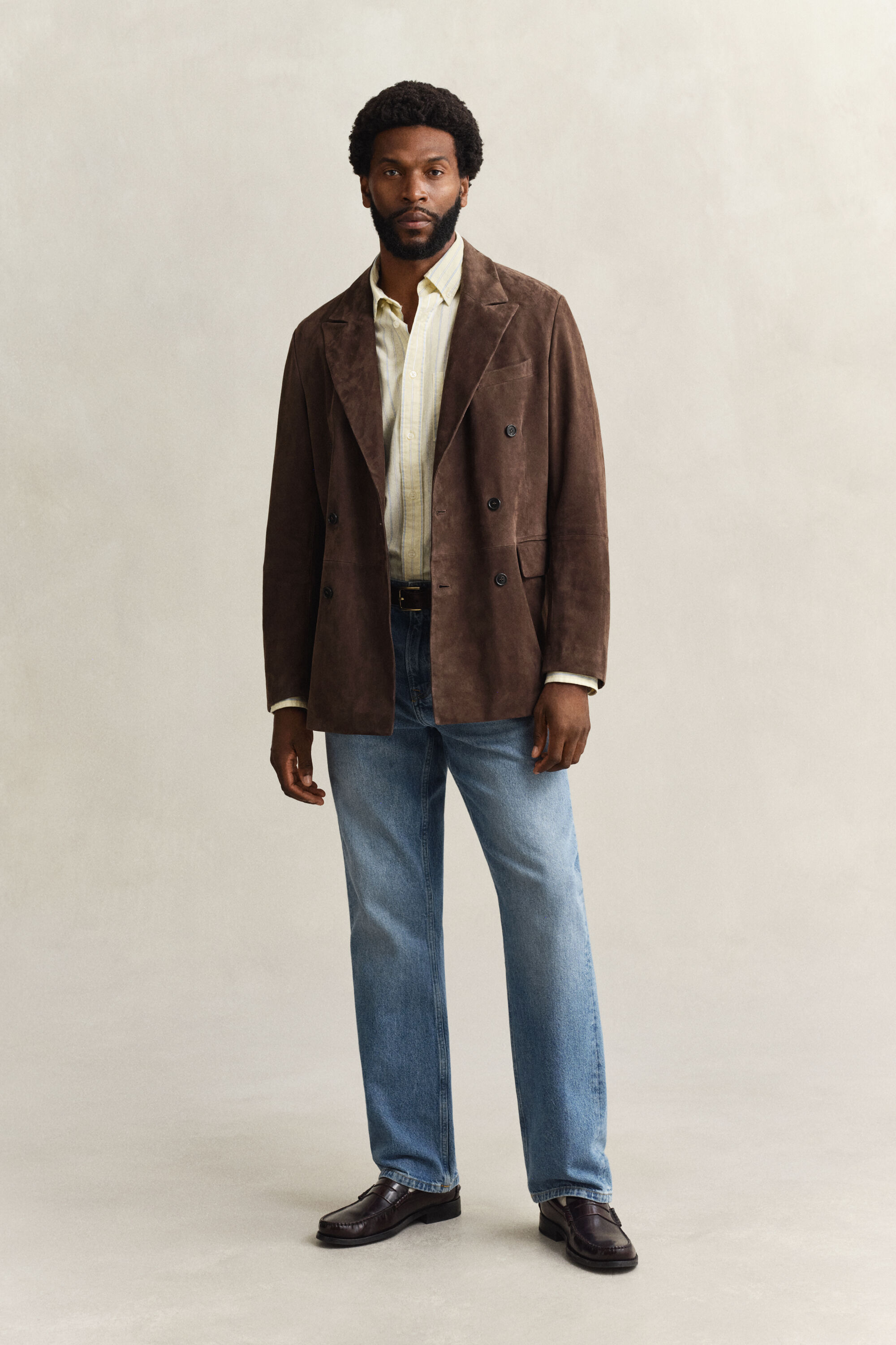 Chemise en coton Oxford classique à rayures