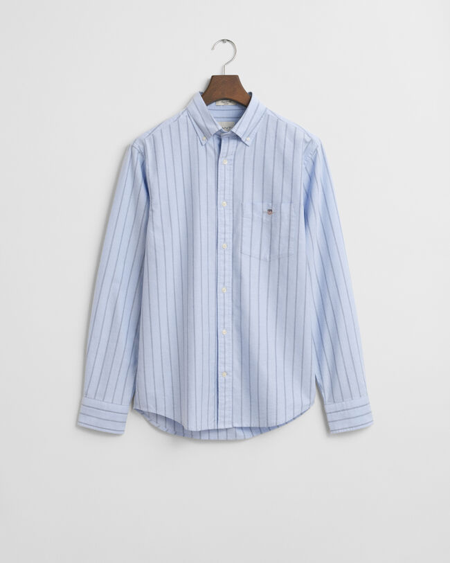 Chemise coupe regular en coton Oxford classique à rayures