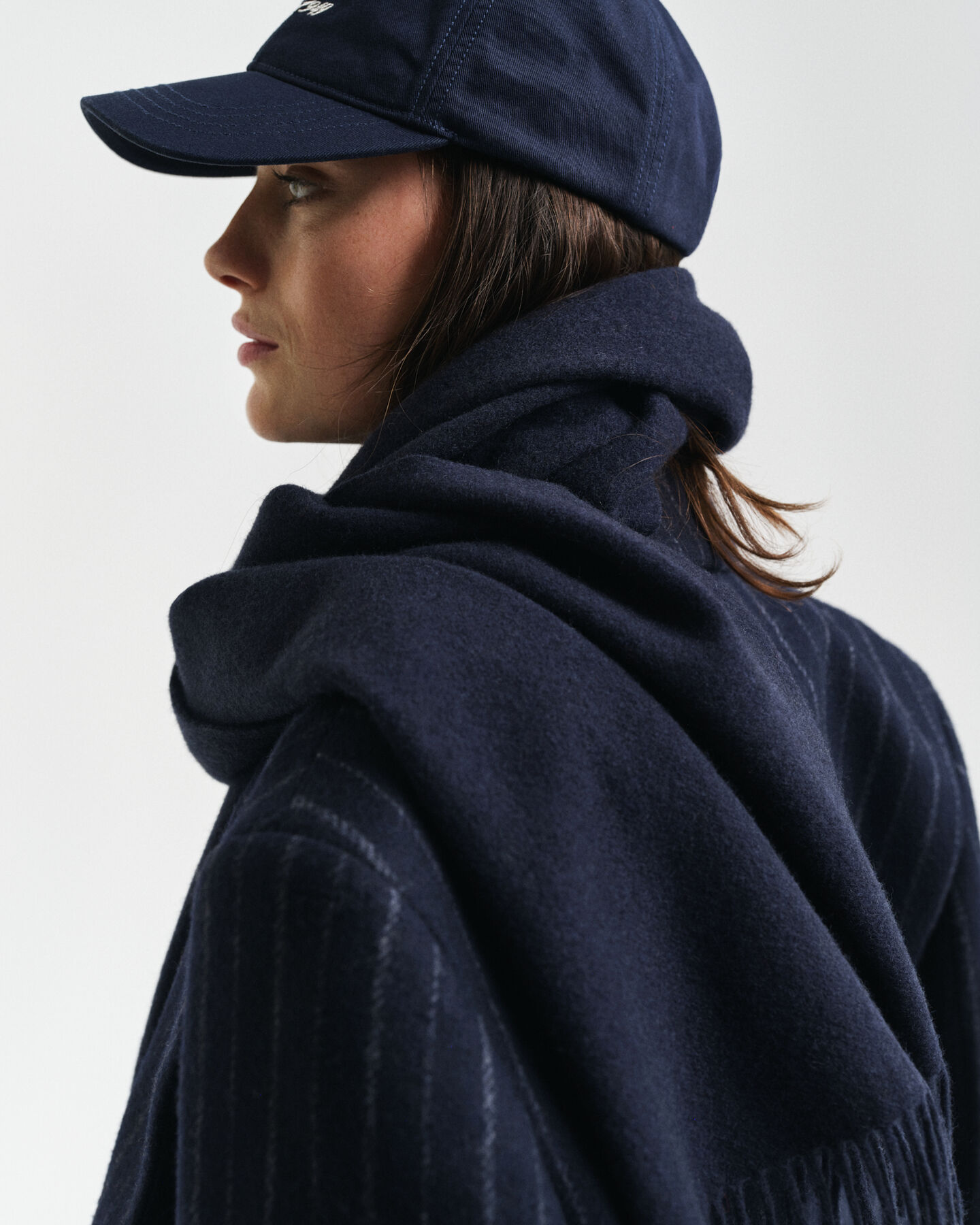 Geweven wollen sjaal