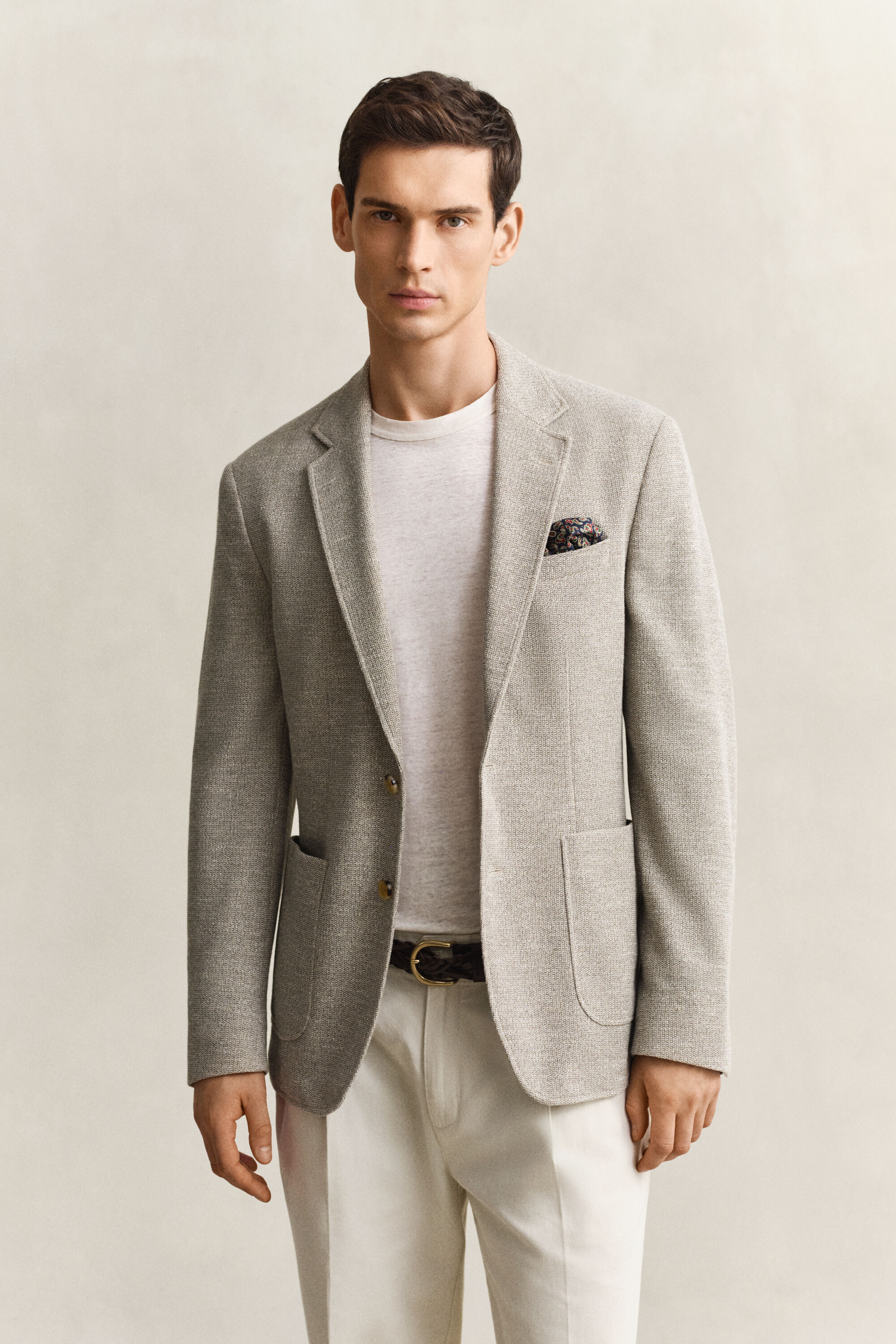 Veste blazer en maille de jersey