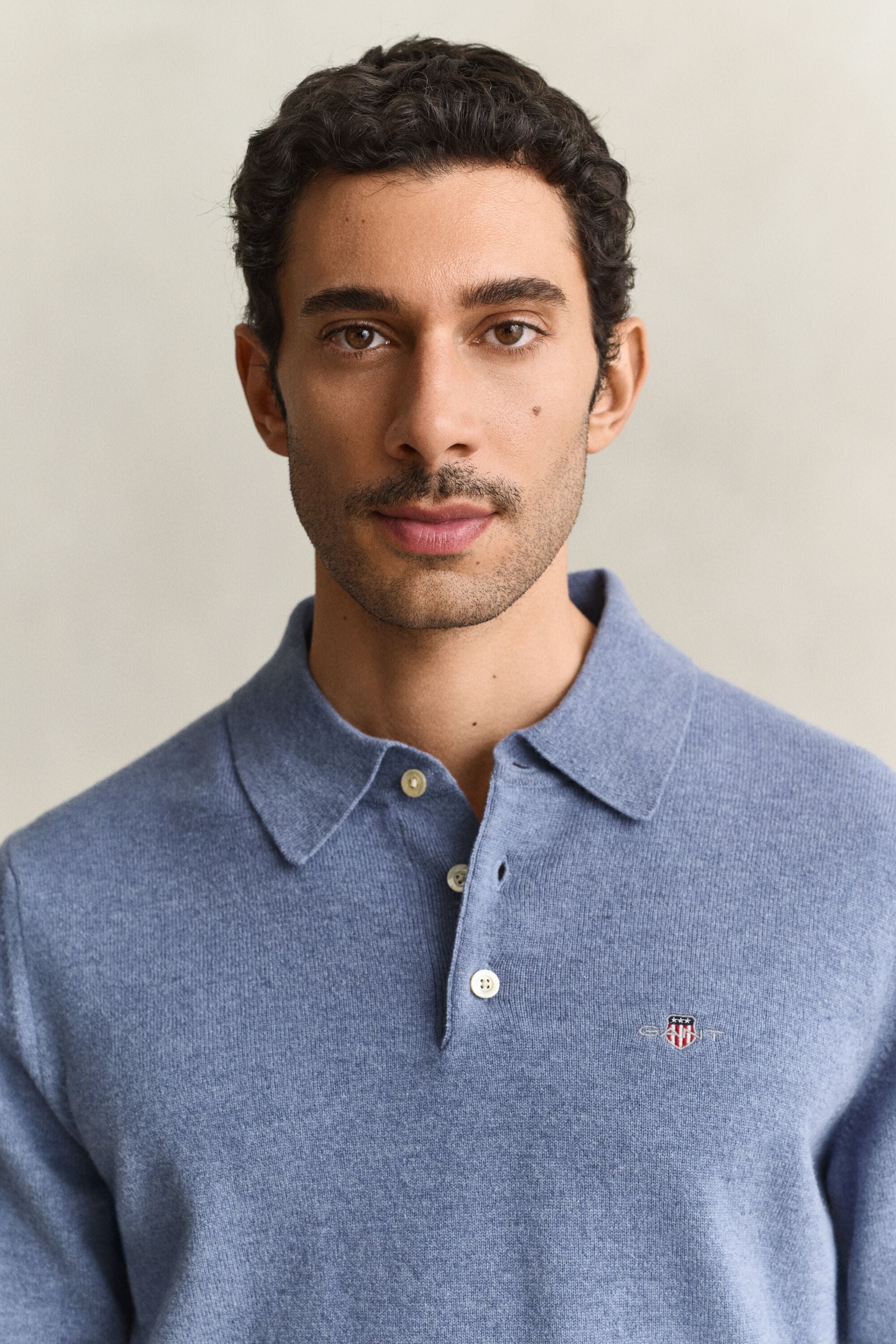Pull polo en laine d'agneau ultrafine