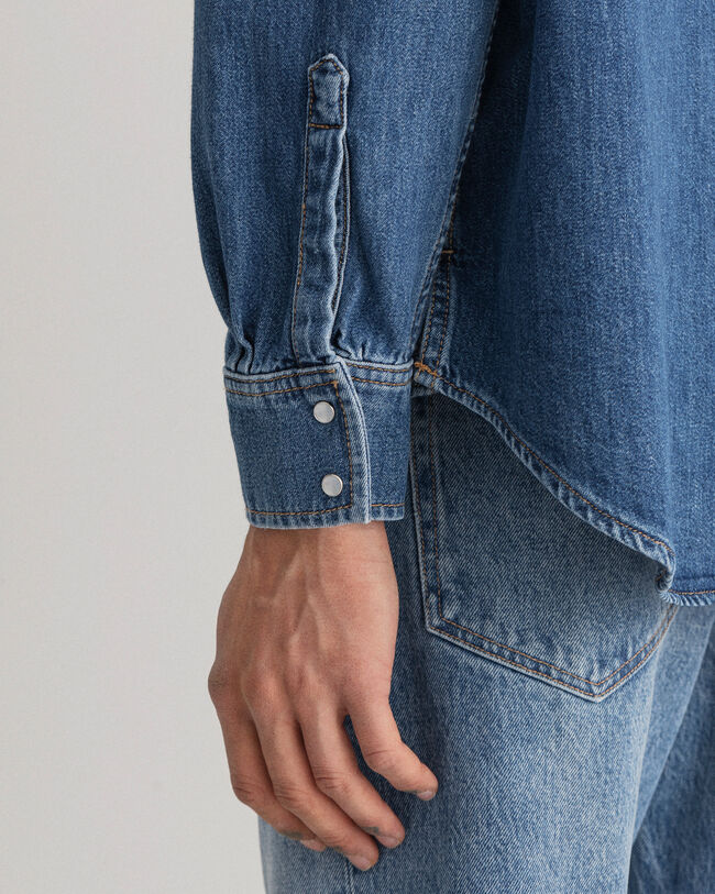 Relaxed Fit Western denim hemd