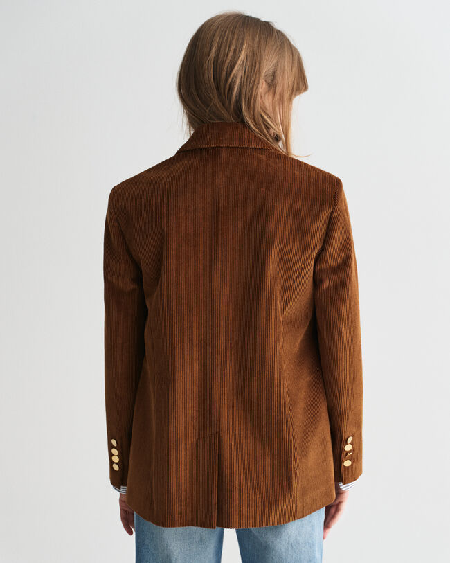 Veste blazer regular fit en velours côtelé