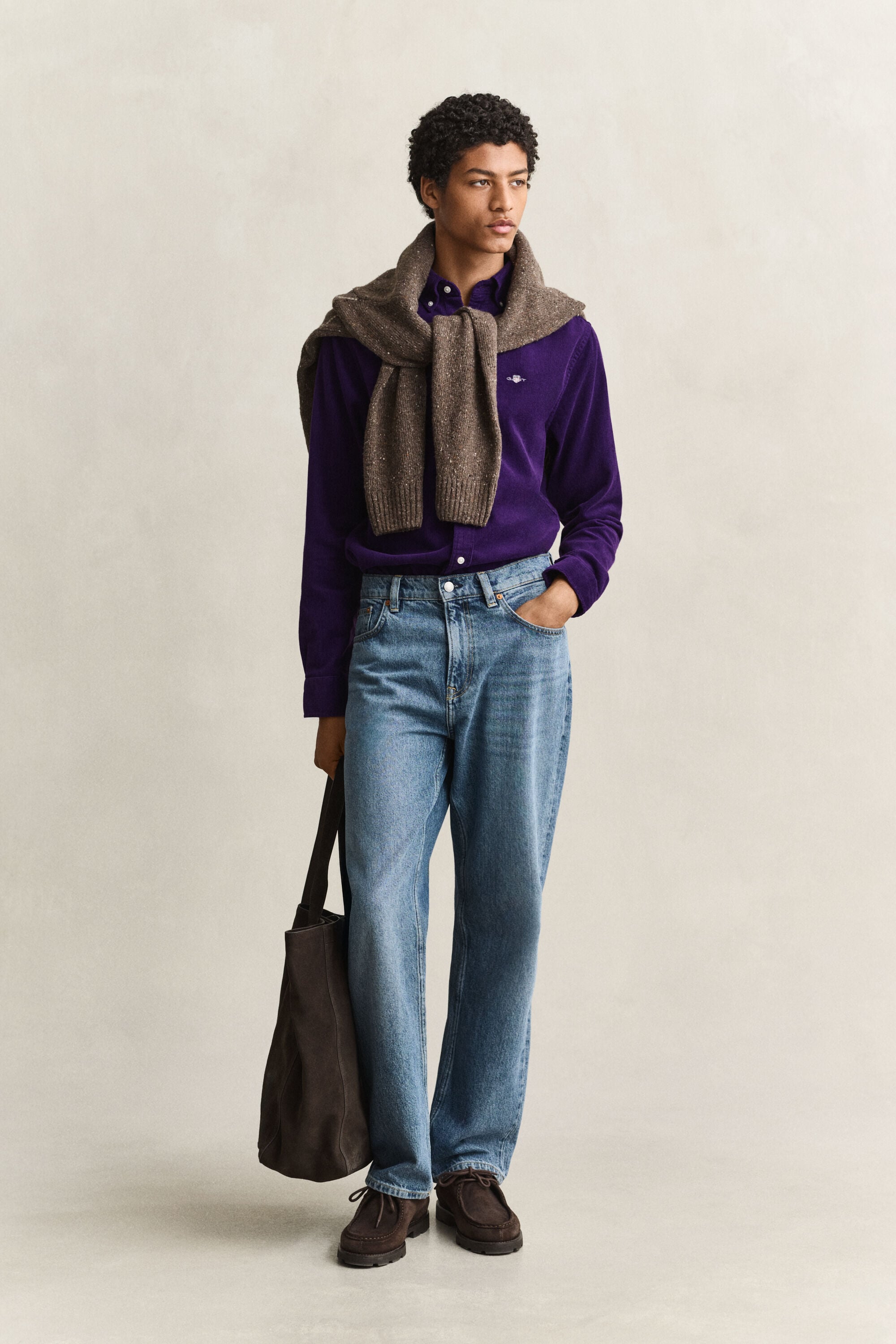 Chemise en velours côtelé