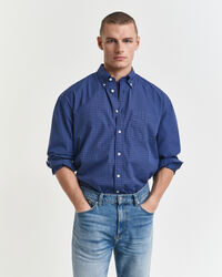 Chemise ultra-ample en popeline à carreaux