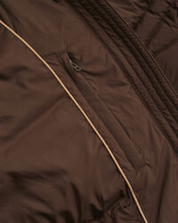 Doudoune sans manches mi-longue en duvet