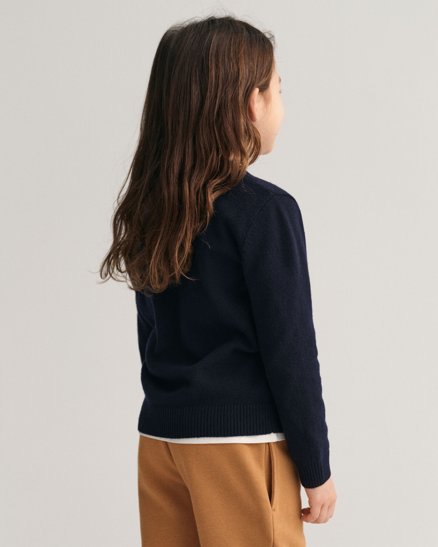 Kids Shield lamswollen trui met ronde hals