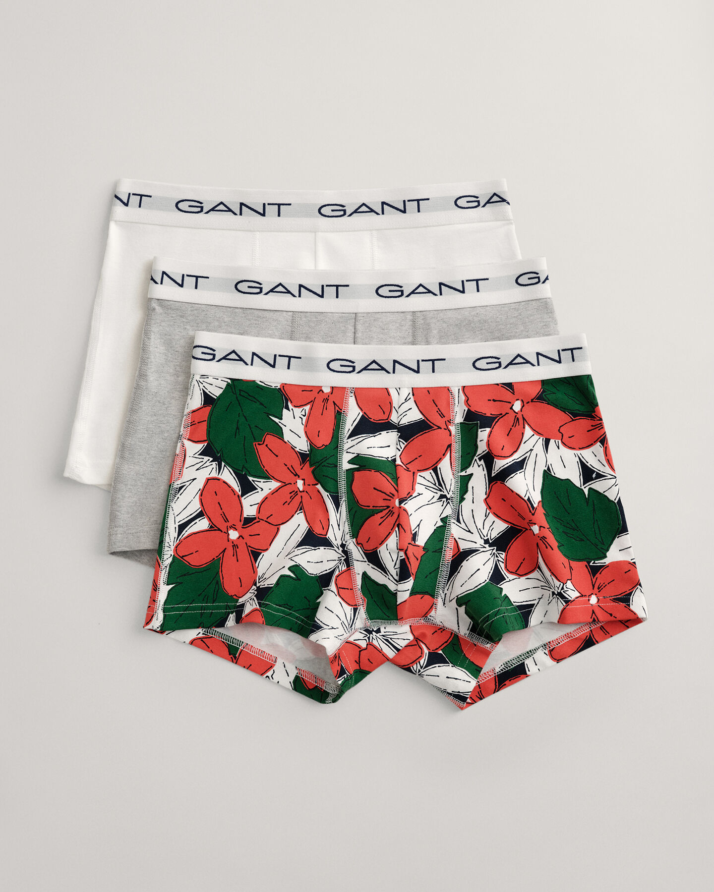 Set van drie boxershorts met Floral-print