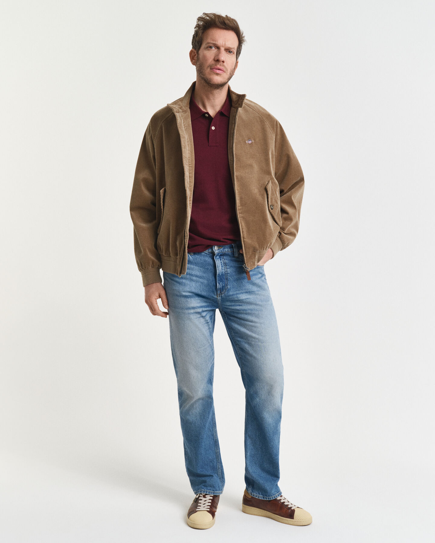 Regular Fit Shield piqué poloshirt