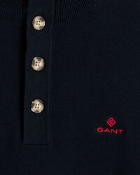 Sporty trui met halve col