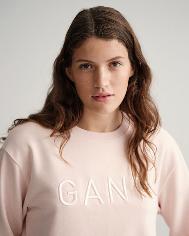 Tonal sweater met ronde hals