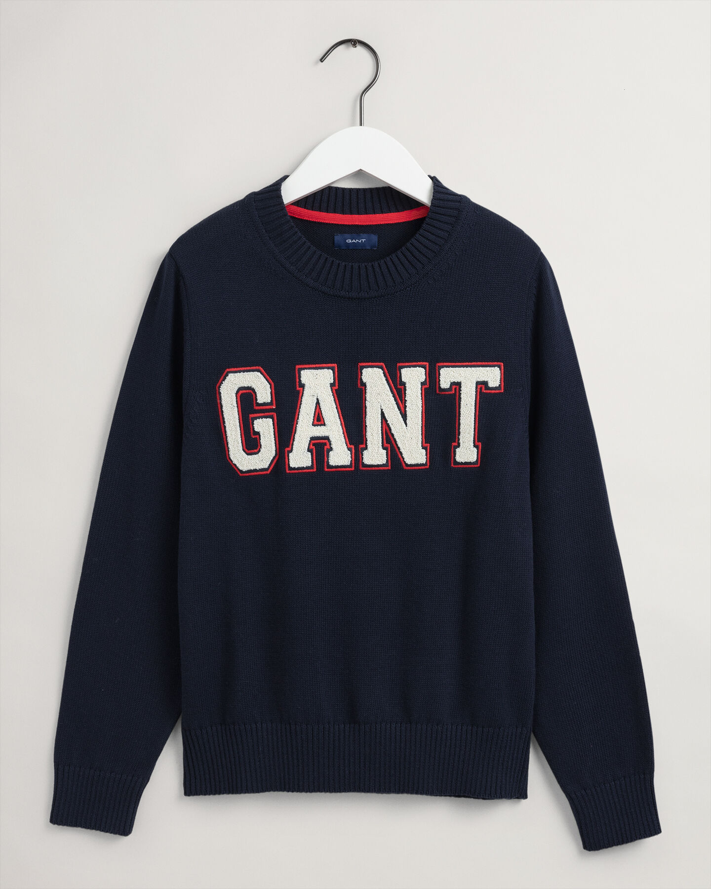 Logo sweater met ronde hals van katoen